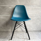 ハーマンミラー HermanMiller サイドシェルチェア ドゥエルレッグ DSW ピーコックブルー × エボニー ポリプロピレン製 イームズ ミッドセンチュリー 廃番色 ♪
