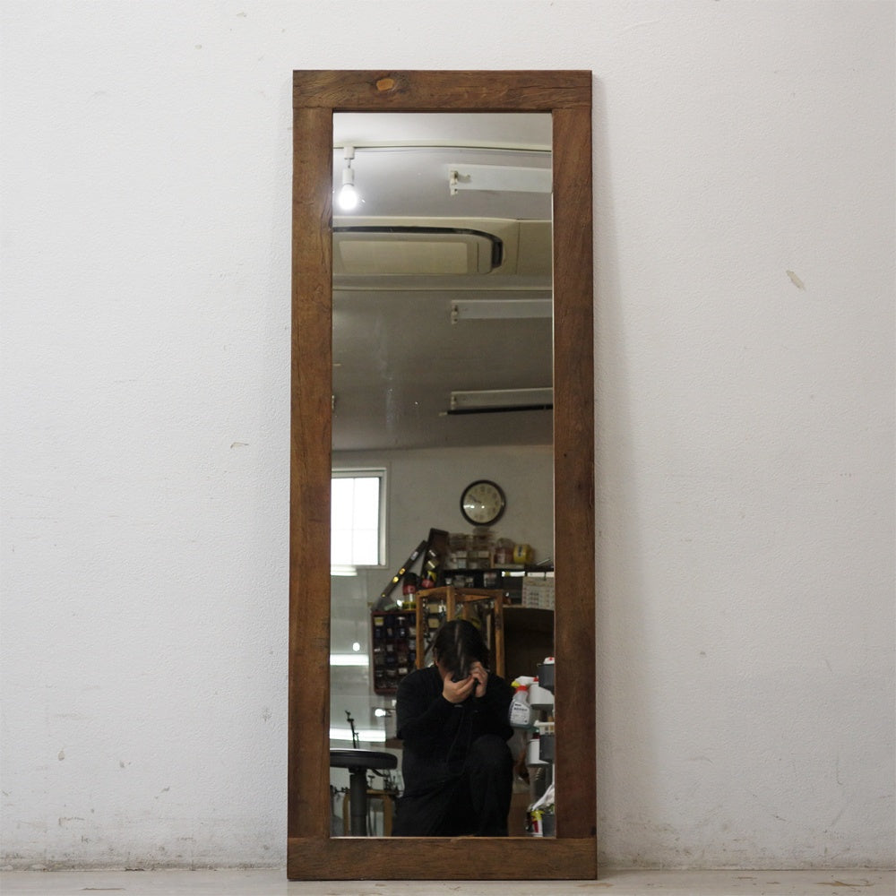 ジャーナルスタンダードファニチャー j.s.F ブレダ ミラー BREDA MIRROR オールドエルム材 H160cm ●