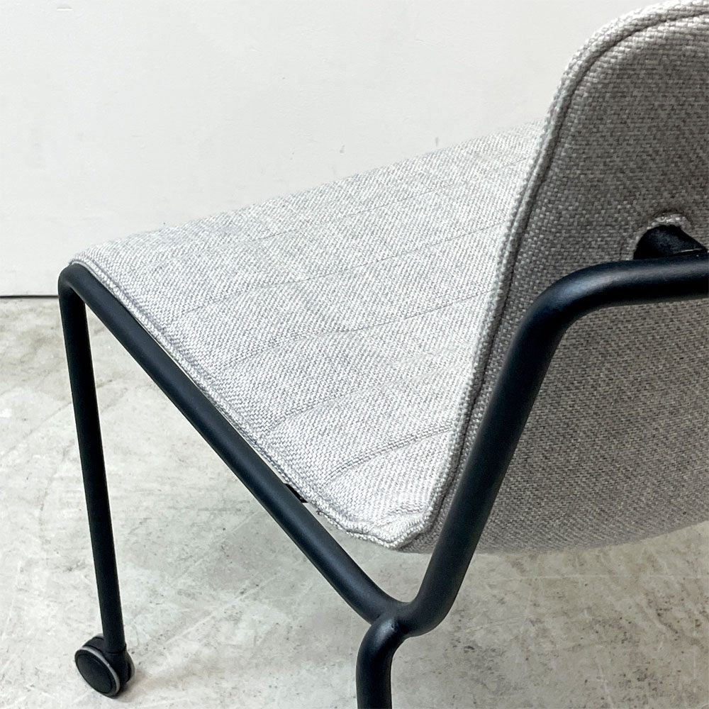 コクヨ KOKUYO オフセットフレームチェア offset frame chair オフィスチェア スタッキングチェア 4本脚 ファブリックシート スカイグレー キャスター B ●