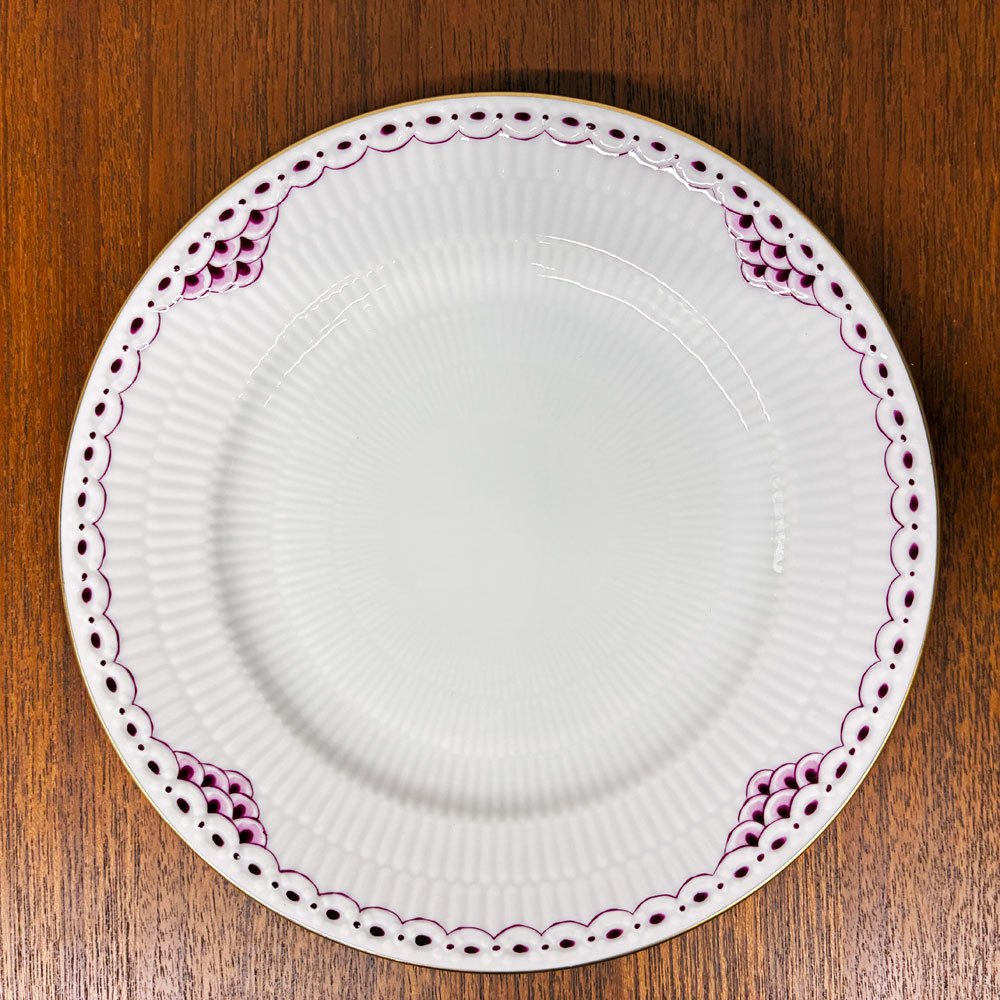 ロイヤルコペンハーゲン ROYAL COPENHAGEN バーガンディプリンセス プレート 17cm デンマーク 北欧食器 B ◎