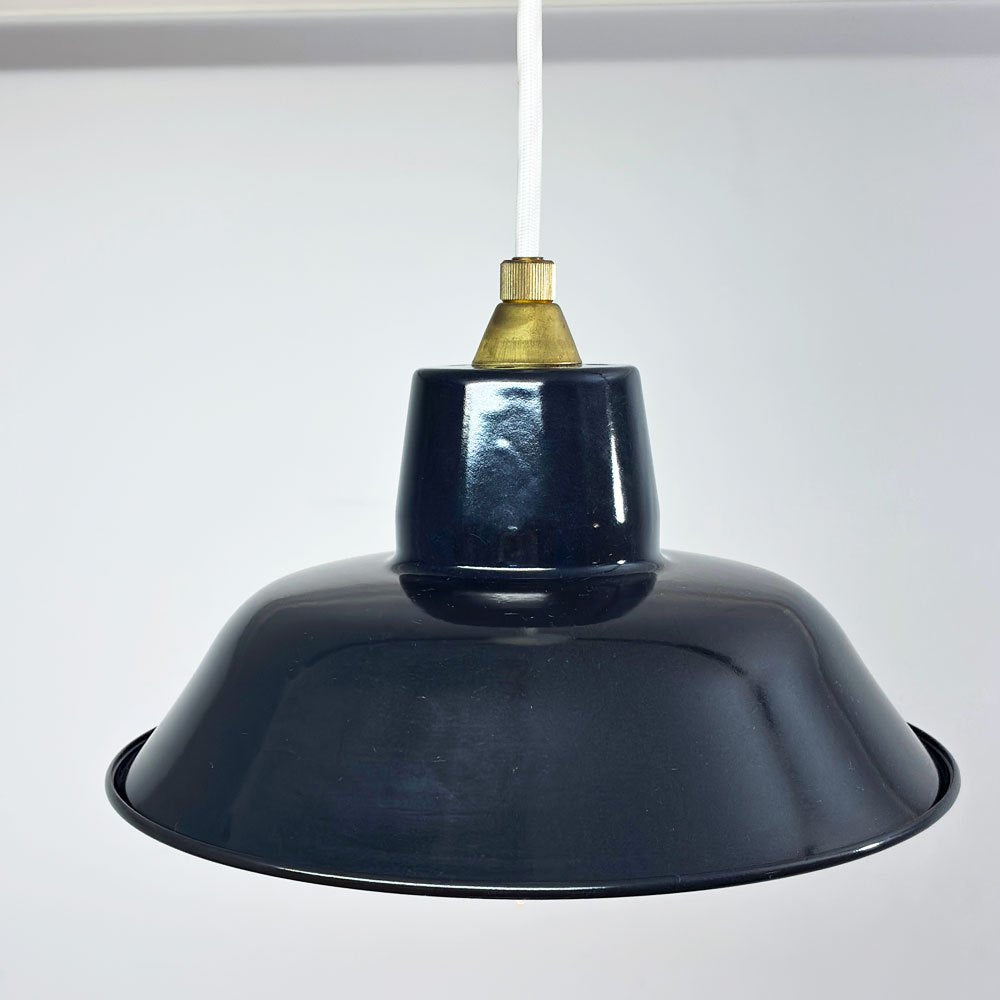 イデー IDEE ホーロー ペンダントライト ランプ PORCELAIN ENAMELED IRON 琺瑯 ブラック インダストリアル ●