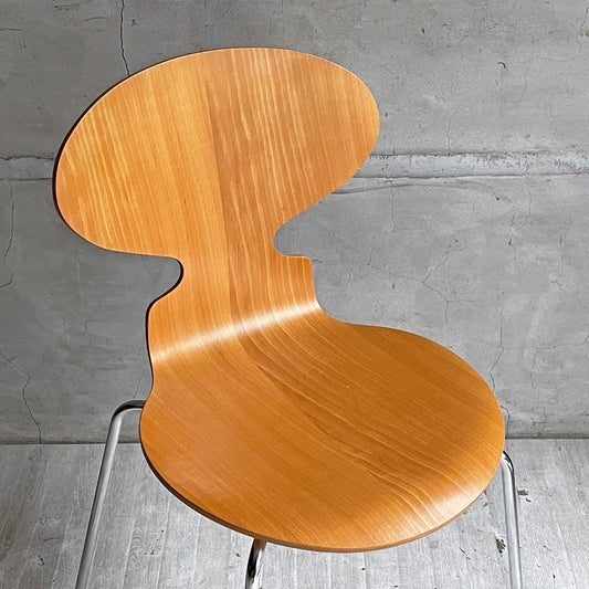 フリッツハンセン Fritz Hansen 3101 アントチェア 4本脚 ナチュラルビーチ材 ラッカー仕上げ アルネ・ヤコブセン 北欧家具 E ♪