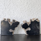 オーク ペトリファイド ウッド OAK Petrified Wood 珪化木 ブックエンド 本立て オブジェ ブラック系 ウッドストーン 鉱石 ◇