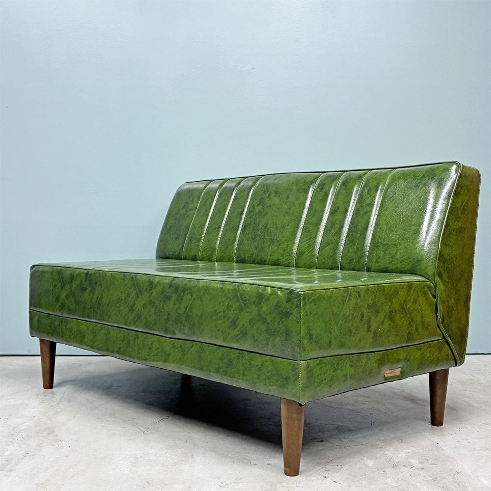 ニコアンド niko and... クラシック ダイナー CLASSIC DINER ベンチ ソファ BENCH SOFA グリーン PVCレザー LDスタイル ◎