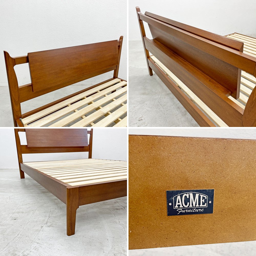 アクメファニチャー ACME Furniture デルマー DELMAR クイーンベッド フレーム オーク材 ビンテージテイスト 〓