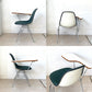 ハーマンミラー Herman Miller サイドシェルチェア セカンド 2nd ビンテージ アプホルスター スクールベース スタッキングベース 肘掛けテーブル付 イームズ ミッドセンチュリー I ★