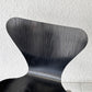 フリッツハンセン Fritz Hansen セブンチェア ダイニングチェア カラードアッシュ ブラック アルネ・ヤコブセン 北欧 デンマーク 定価￥76,780- A ◇