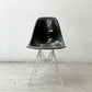 ハーマンミラー Herman Miller 2ndビンテージ サイドシェルチェア FRP製 エレファントハイドグレー ホワイトエッフェルベース C&R イームズ ミッドセンチュリー ●