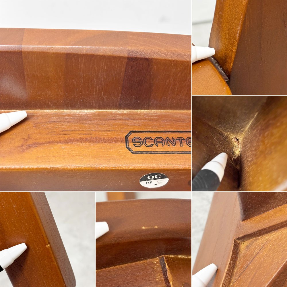 スキャンティーク SCANTEAK コントール KONTUR ダイニングチェア チーク材 北欧スタイル A ●