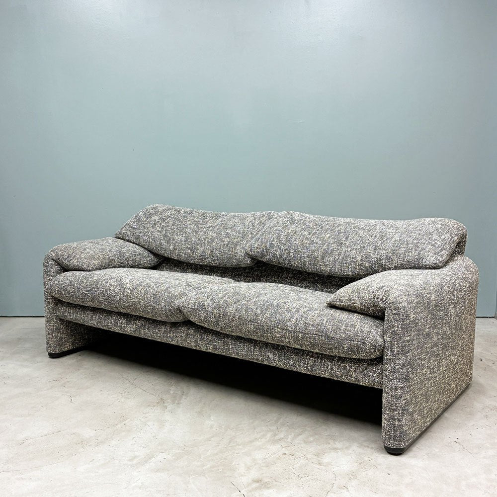 カッシーナイクスシー Cassina ixc. マラルンガ MARALUNGA 675-2PW 2人掛け ワイドソファ ヴィコ・マジストレッティ グレー系 ミックスファブリック MoMA ◎
