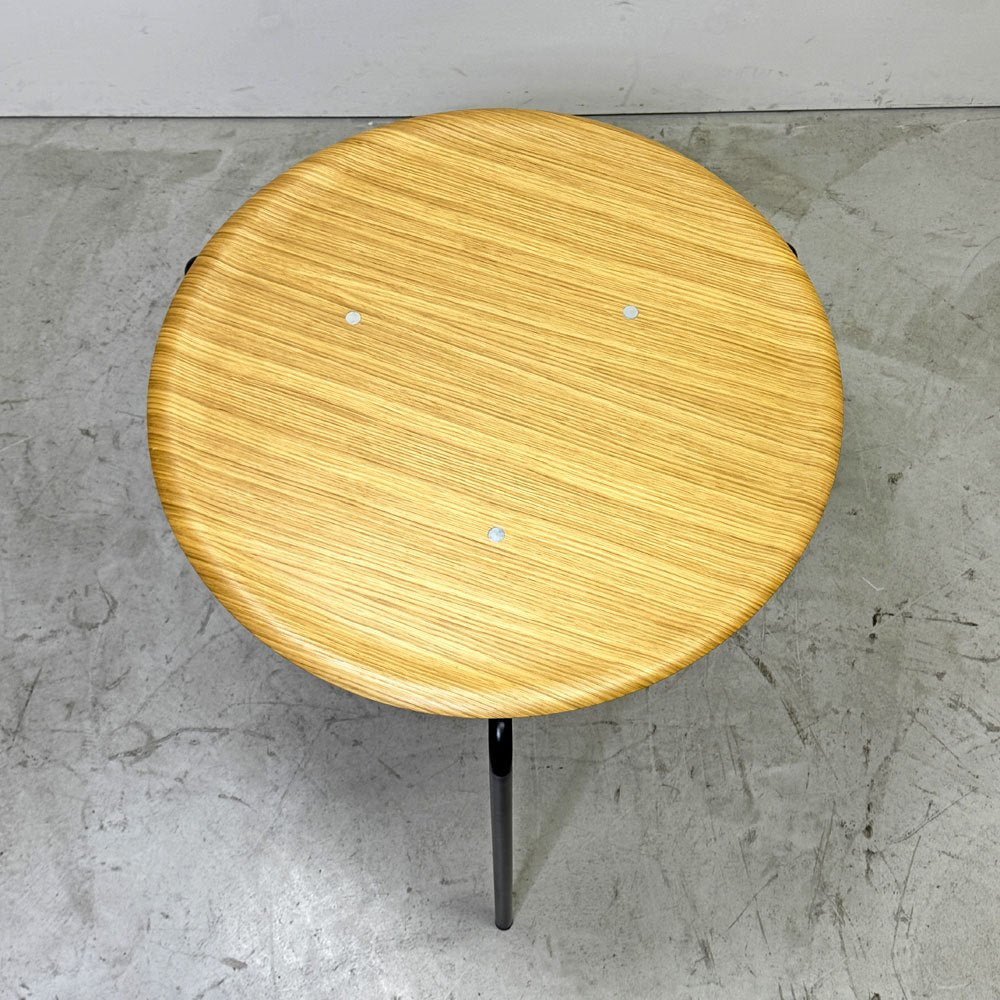 エンゲルブレヒト Engelbrechts ケヴィ KEVI 2010 ダイニングテーブル オーク材 プライウッド カフェテーブル 70cm 3本脚 ヨルゲン・ラスムッセン デンマーク 未使用品 B ●
