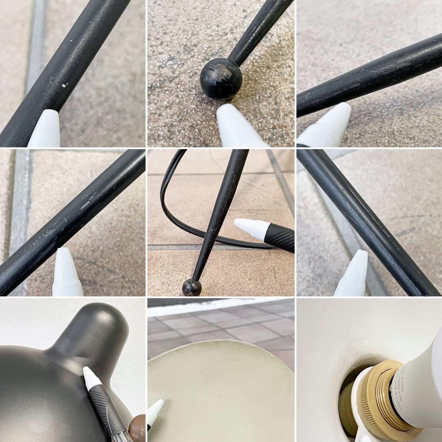 イデー IDEE ランパデール・アン・ルミエール LAMPADAIRE 1 LUMIERE フロアライト 1灯 H163cm セルジュ・ムーユ 定価￥99,900- ◇