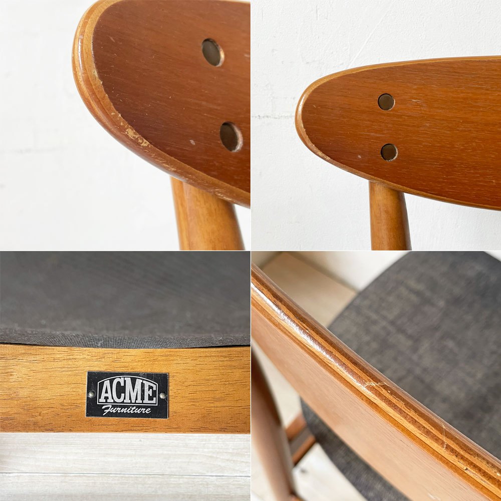 アクメファニチャー ACME Furniture トラッセル TRESTLES CHAIR ダイニングチェア ウォールナット USビンテージスタイル B ★