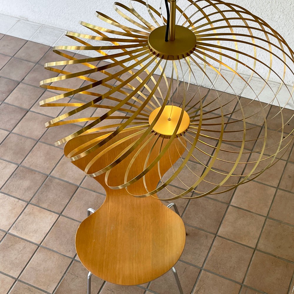 トムディクソン Tom Dixon スプリング スモール ペンダントライト SPRING SMALL PENDANT ブラス BRASS 定価228,800円 ◇