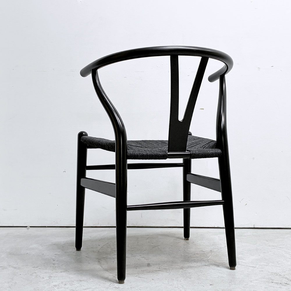 カールハンセン＆サン Carl Hansen & Son CH24 Yチェア ブラックラッカー×ブラックペーパーコード ビーチ材 ハンス・J・ウェグナー デンマーク 北欧家具 日本仕様サイズ C ●