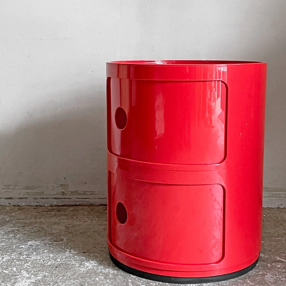 カルテル Kartell コンポニビリ COMPONIBILI 2段 レッド ストレージボックス アンナ・カステッリ・フェリエーリ イタリア ■