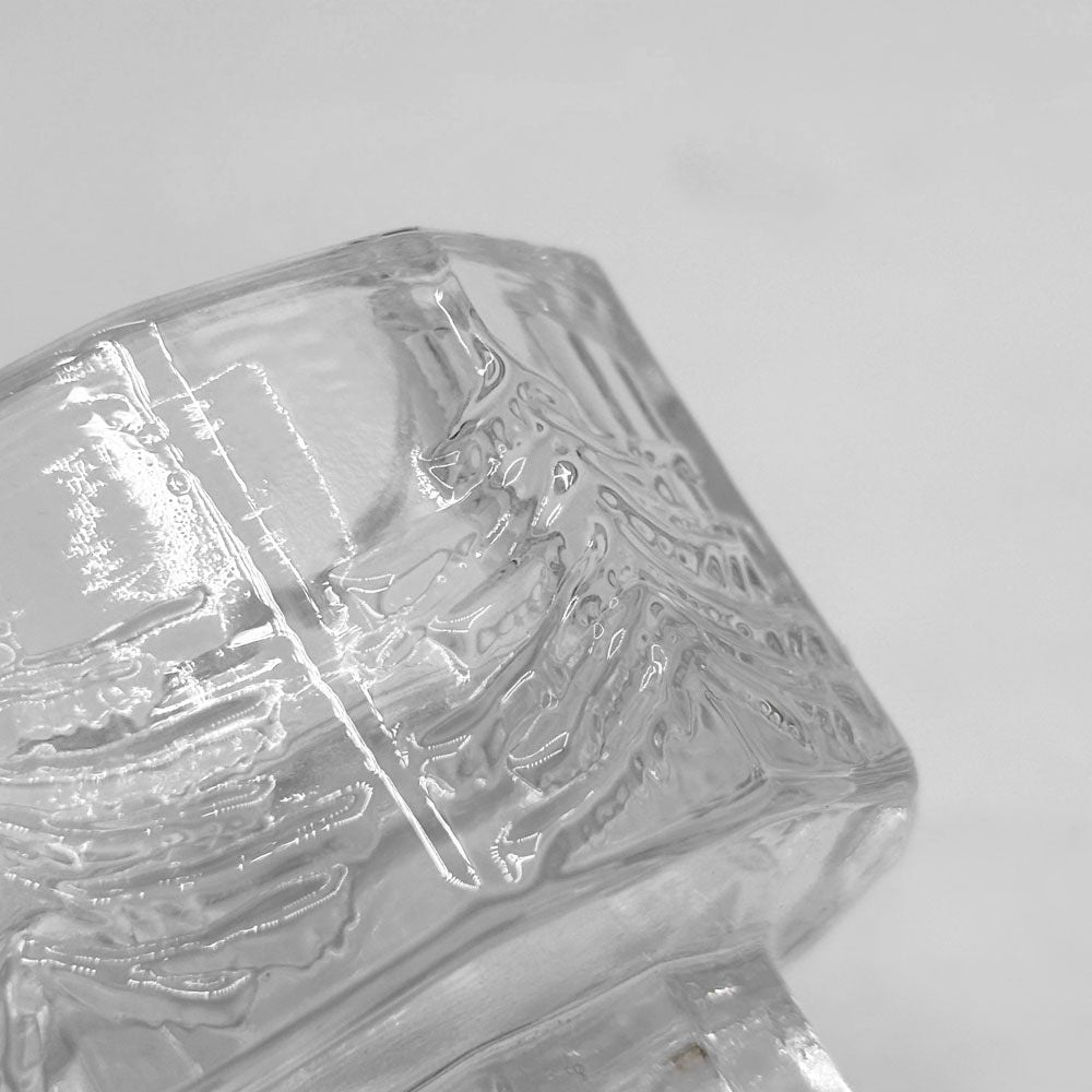 イッタラ iittala クーシ kuusi キャンドルホルダー モミの木 12角形 W6cm フィンランド 北欧雑貨 80s ビンテージ ●