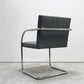 ノル ノール Knoll ブルーノ brno アームチェア チューブラー 合皮レザー グレー系カラー ミースファンデルローエ カンチレバー B ●