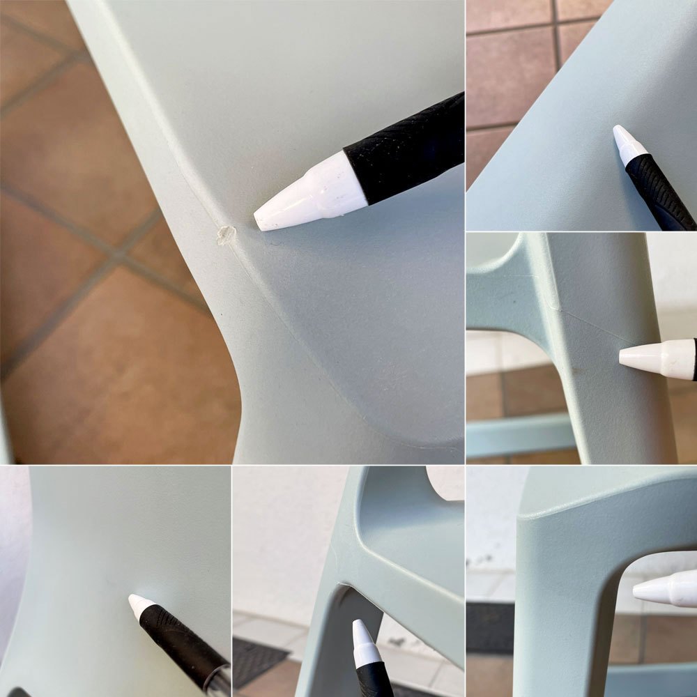 ヴィトラ Vitra ティプトン Tip Ton ダイニングチェア デスクチェア アイスグレー スタッキング チルト機能 定価￥47,300- ◇