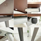 ハーマンミラー Herman Miller アバックエンバイロメンツ ABAK ミーティングテーブル デスク W180cm ウォールナットカラー キャスター付き ティム・ウォレス ●