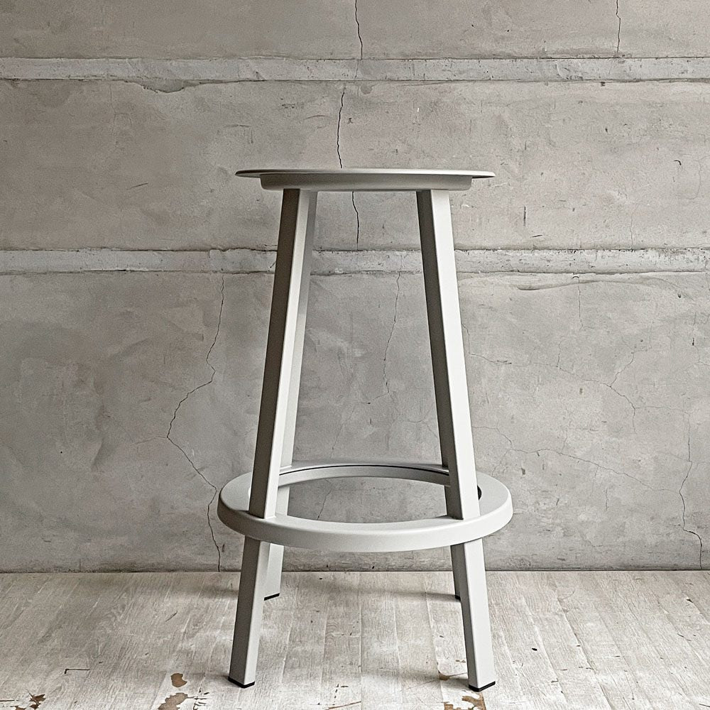 ヘイ HAY リボルバー バースツール ロー REVOLVER BAR STOOL LOW H65cm スカイグレー 回転式座面 レオン・ランズメイヤー デンマーク A ♪