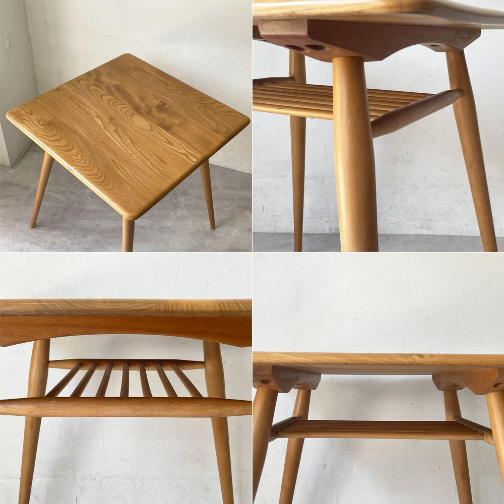 アーコール Ercol ブレックファストテーブル Breakfast Table ダイニングテーブル エルム材 70's 英国 イギリス ビンテージ ★