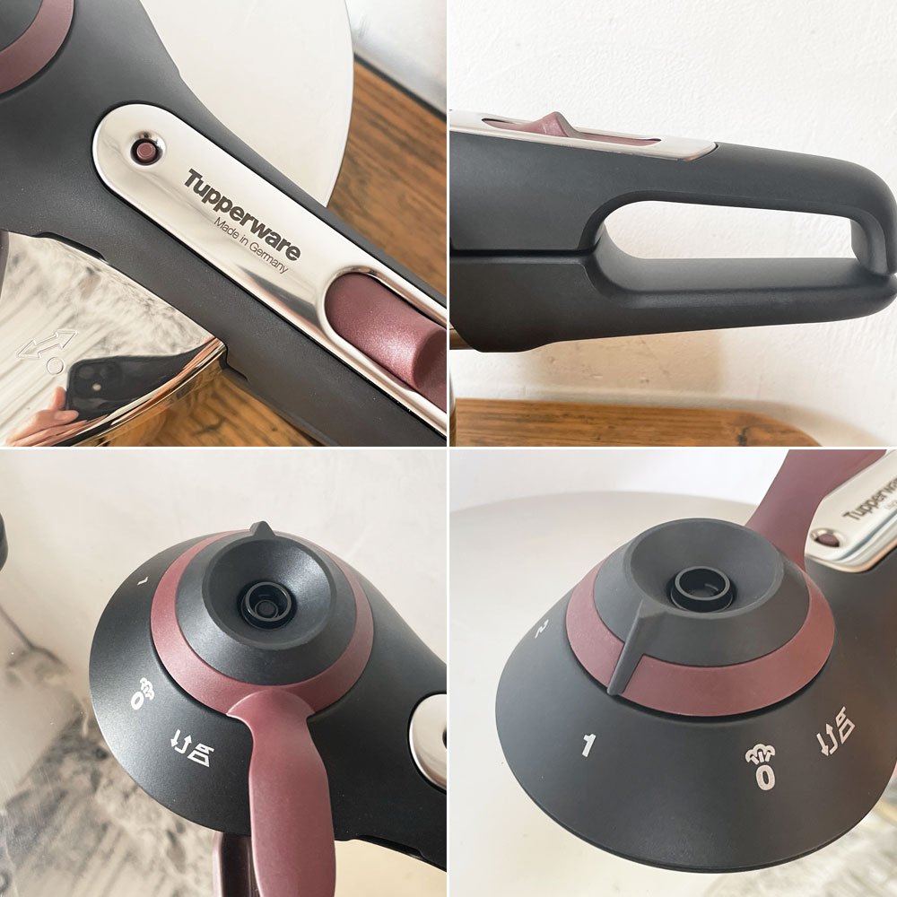 タッパーウェア Tupperware 圧力鍋 プレッシャークッカー Pressure Cooker 6.5L ステンレス ドイツ製 美品 ★