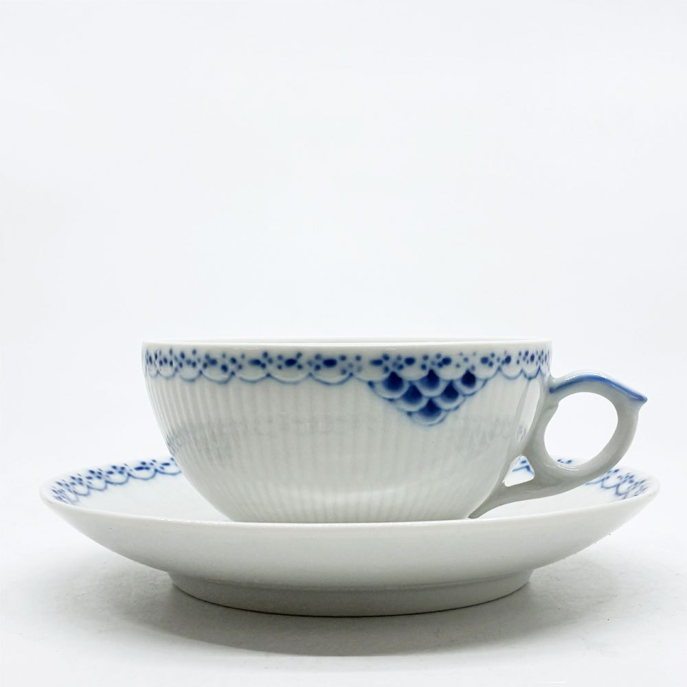 ロイヤルコペンハーゲン ROYAL COPENHAGEN プリンセス ティーカップ&ソーサー 220ml C&S デンマーク 北欧食器 C ●