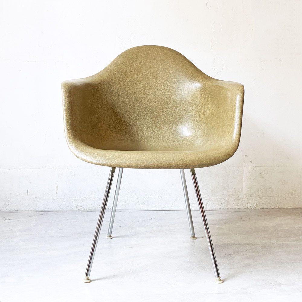 ハーマンミラー Herman Miller アームシェルチェア FRP製 2nd ビンテージ Hベース  C&R イームズ ミッドセンチュリー ★