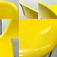 ハーマンミラー Herman Miller サイドシェルチェア セカンド 2ndビンテージ FRP イエロー 肘掛けテーブル付 スクールベース イームズ ●