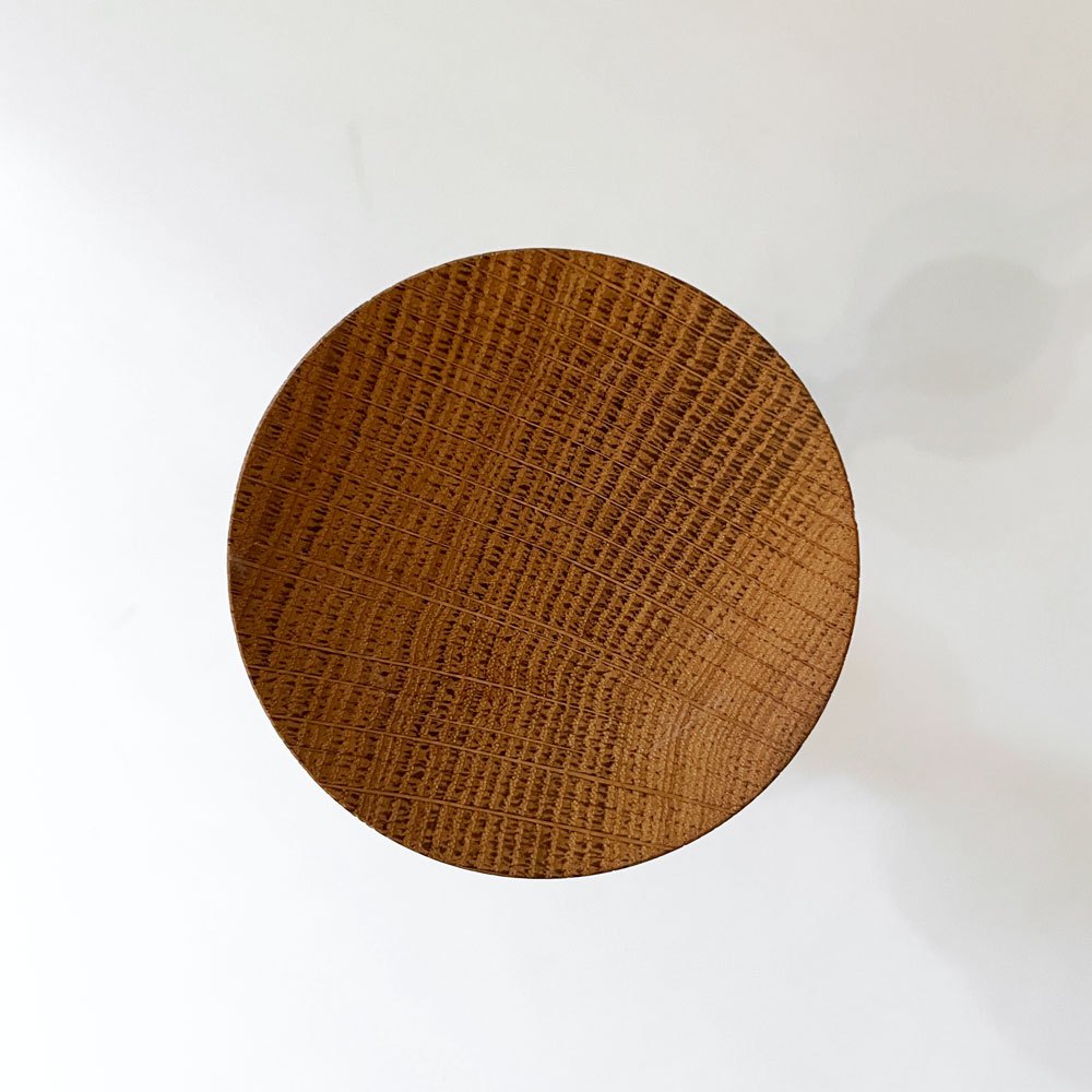 市川岳人 Takehito Ichikawa 燭台 飾台 オーク材 H17.5cm 木工作家 現代作家 B ◎