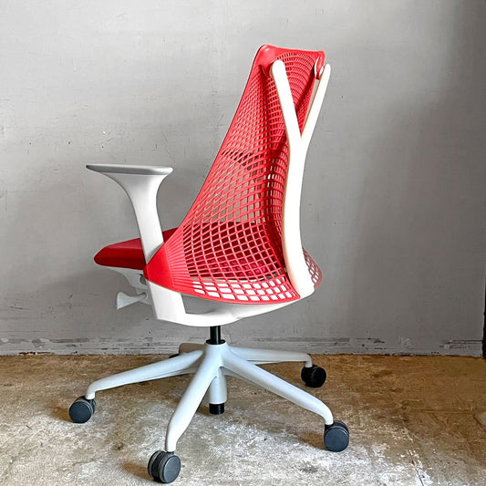 ハーマンミラー Herman Miller セイルチェア SAYL CHAIR デスクチェア オフィスチェア 旧モデル イヴ・ベアール ベリー レッド×ホワイト ■