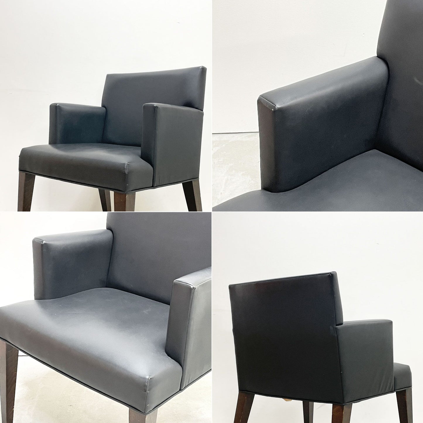 コンプレックス COMPLEX チェアマン アームチェア Chairman Armchair ブラック PVCレザー モダンデザイン シンプル A ●