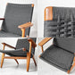 カールハンセン＆サン Carl Hansen & Son CH25 イージーチェア ラウンジチェア ウォールナット材 ブラックペーパーコード ハンス・J・ウェグナー デンマーク 北欧家具 ★