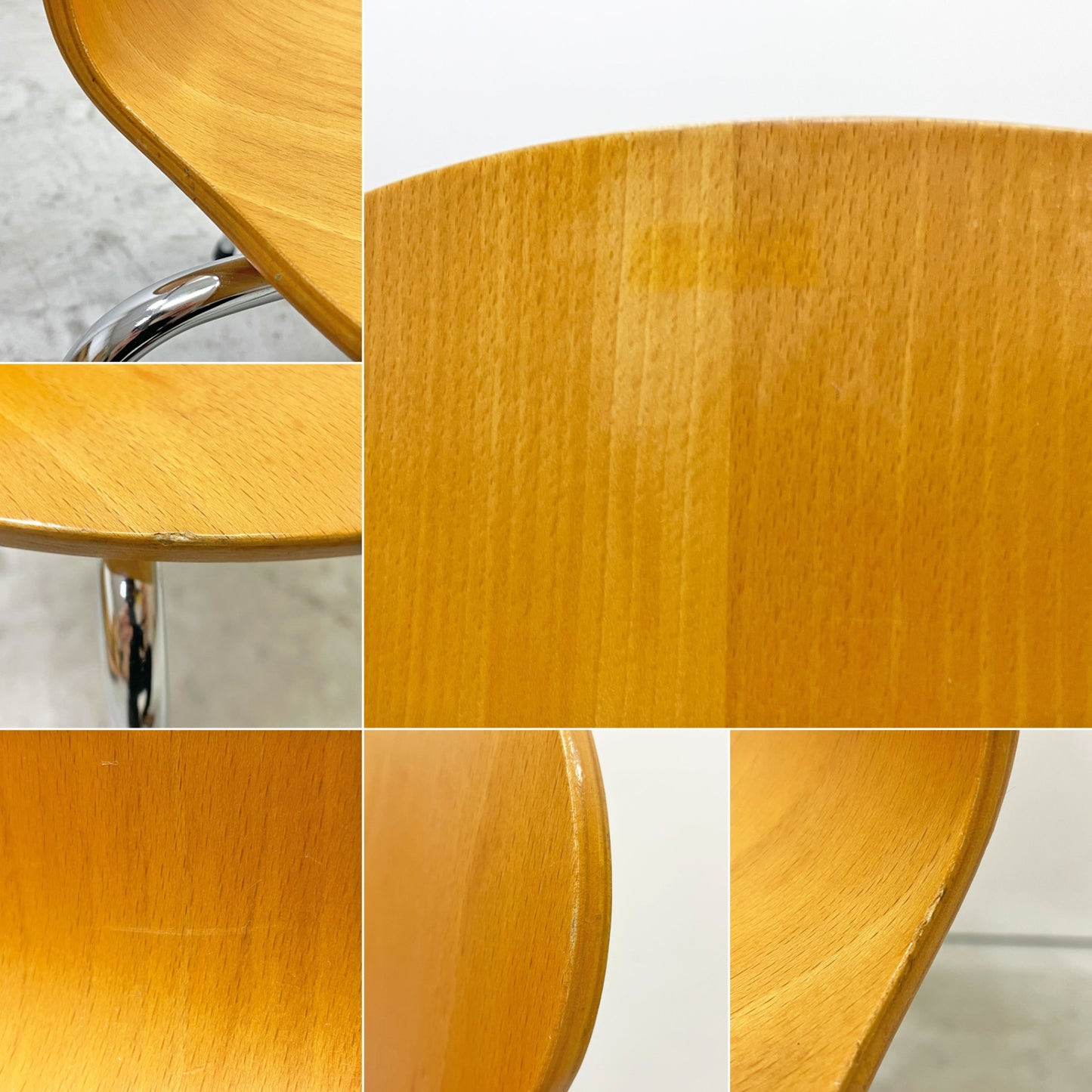 フリッツハンセン Fritz Hansen アントチェア 4本脚 ナチュラルビーチ ラッカー アルネ・ヤコブセン 北欧家具 E ●