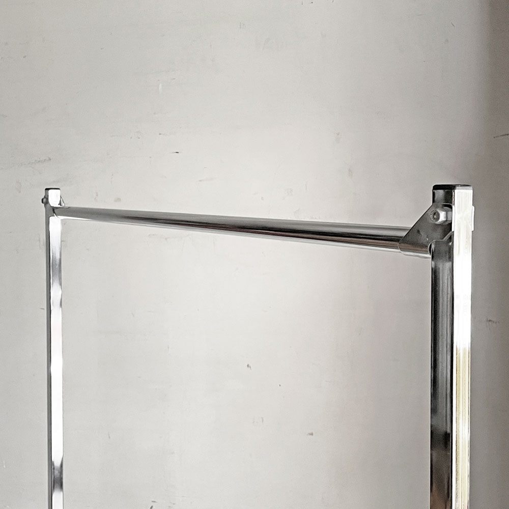 パシフィックファニチャーサービス PACIFIC FURNITURE SERVICE ガーメントラック GARMENT RACK 36" バスケット付 ハンガーラック 現状品 ■