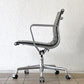 ハーマンミラー Herman Miller アルミナムグループ マネジメントチェア 本革 ブラック 5本脚 キャスター付 C&R イームズ ◇
