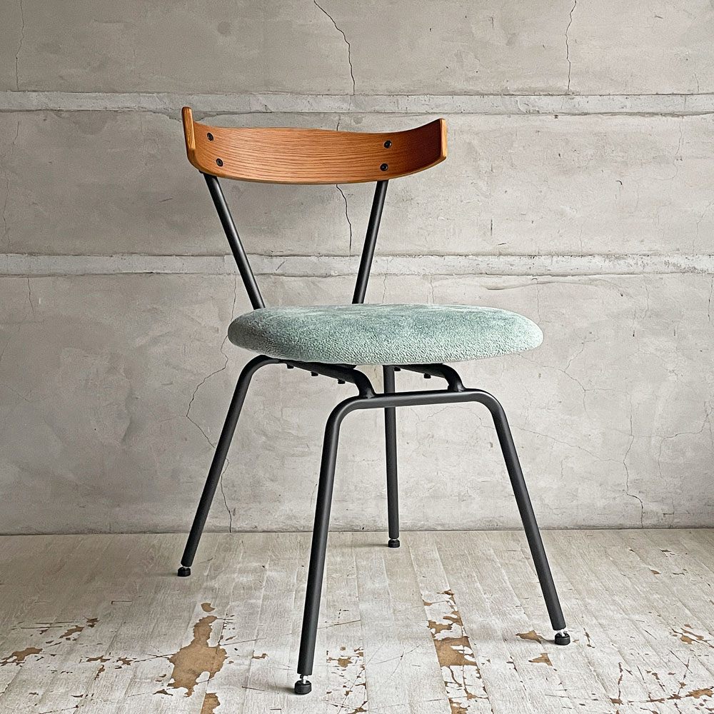 アクメファニチャー ACME Furniture グランビューチェア サード GRANDVIEW 3rd ダイニングチェア オーク材 ファブリック ライトブルー 美品 ♪