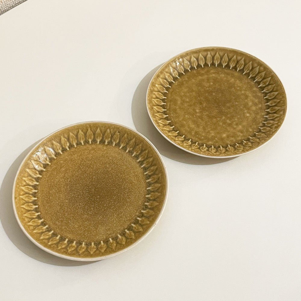 クロニーデン KRONJYDEN レリーフ Relief ケーキプレート 直径16.5cm 2枚セット イェンス クイストゴー デンマーク 北欧食器 ◎