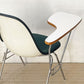 ハーマンミラー Herman Miller サイドシェルチェア セカンド 2nd ビンテージ アプホルスター スクールベース スタッキングベース 肘掛けテーブル付 イームズ ミッドセンチュリー B ★