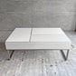 ボーコンセプト BoConcept シヴァ Chiva コーヒーテーブル 天板リフトアップ 収納スペース付 W88cm マットホワイト ガラス天板 廃番カラー 北欧モダン デンマーク ♪