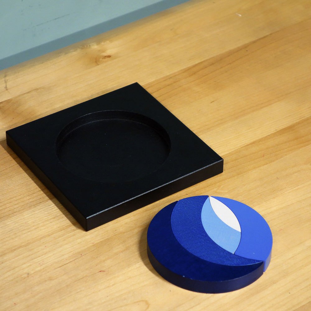 ネフ naef ルナ LUNA ブルー Francesco Tucci 木製玩具 知育玩具 おもちゃ オブジェ スイス 廃番品 ◎