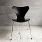 フリッツハンセン Fritz Hansen 3107 セブンチェア カラードアッシュ ブラック 80's ビンテージ vintage アルネ・ヤコブセン デンマーク B ♪
