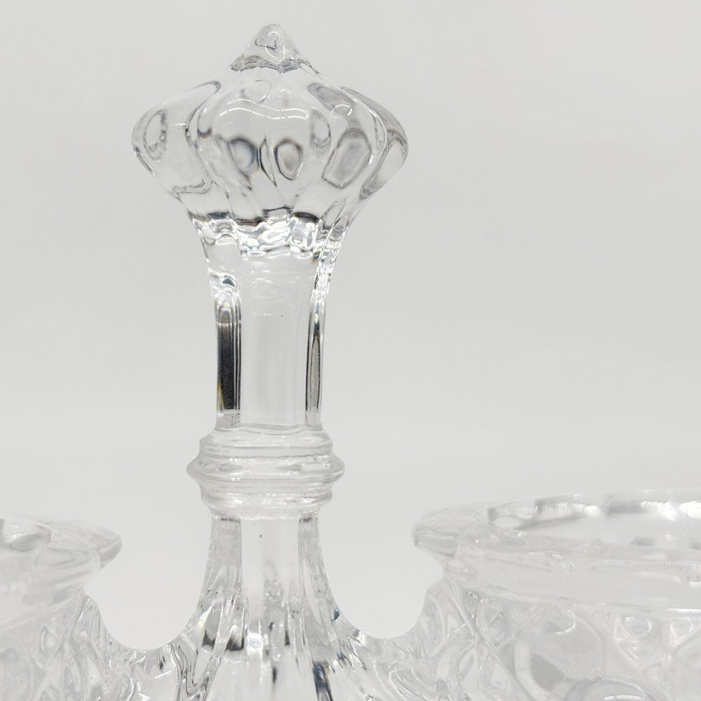 バカラ Baccarat ローザス ROSACES ソルト＆ペッパー 調味料入れ 小物入れ クリスタルガラス フランス 箱付 美品 ●