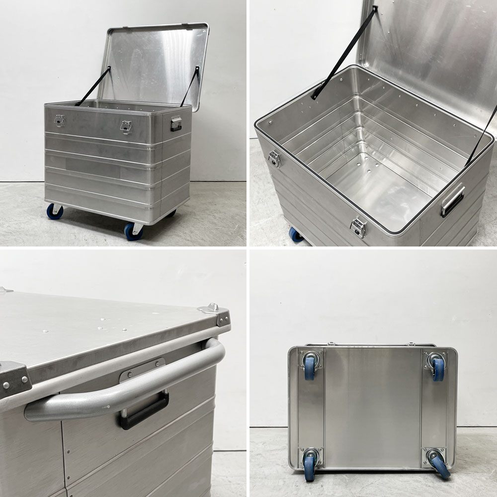 アルポス ALPOS アルミコンテナ ALUMINUM CONTAINER キャスター付き 239L PSF取り扱い 定価￥83,600- ●
