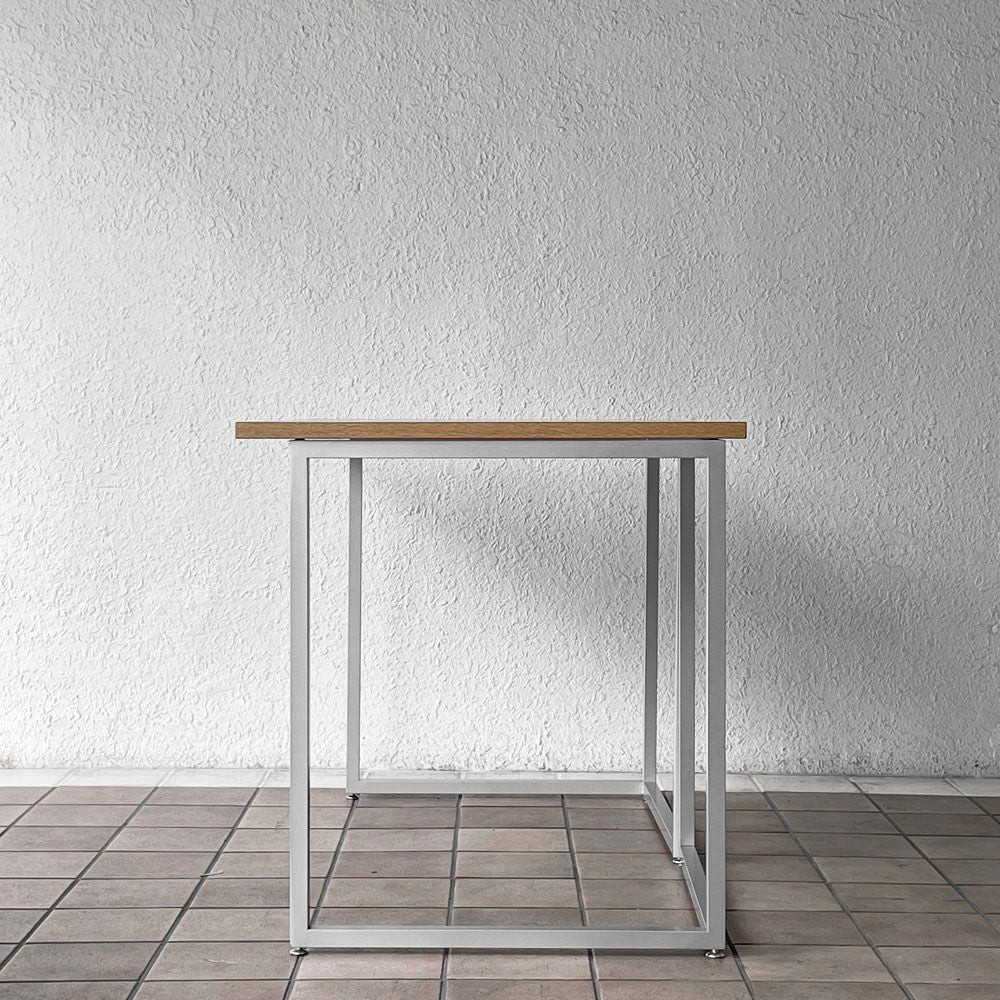 ビスレー BISLEY デスクプラン DESK PLAN Lフット ワーキングテーブル デスク オーク メラミン天板 スチール脚 W120cm イギリス ◇