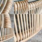 サンフラワーラタン Sunflower Rattan ブリーズ BREEZE ラタン ローテーブル T280ND ガラス天板 Φ71cm ナチュラル アジアンテイスト 籐家具 ■