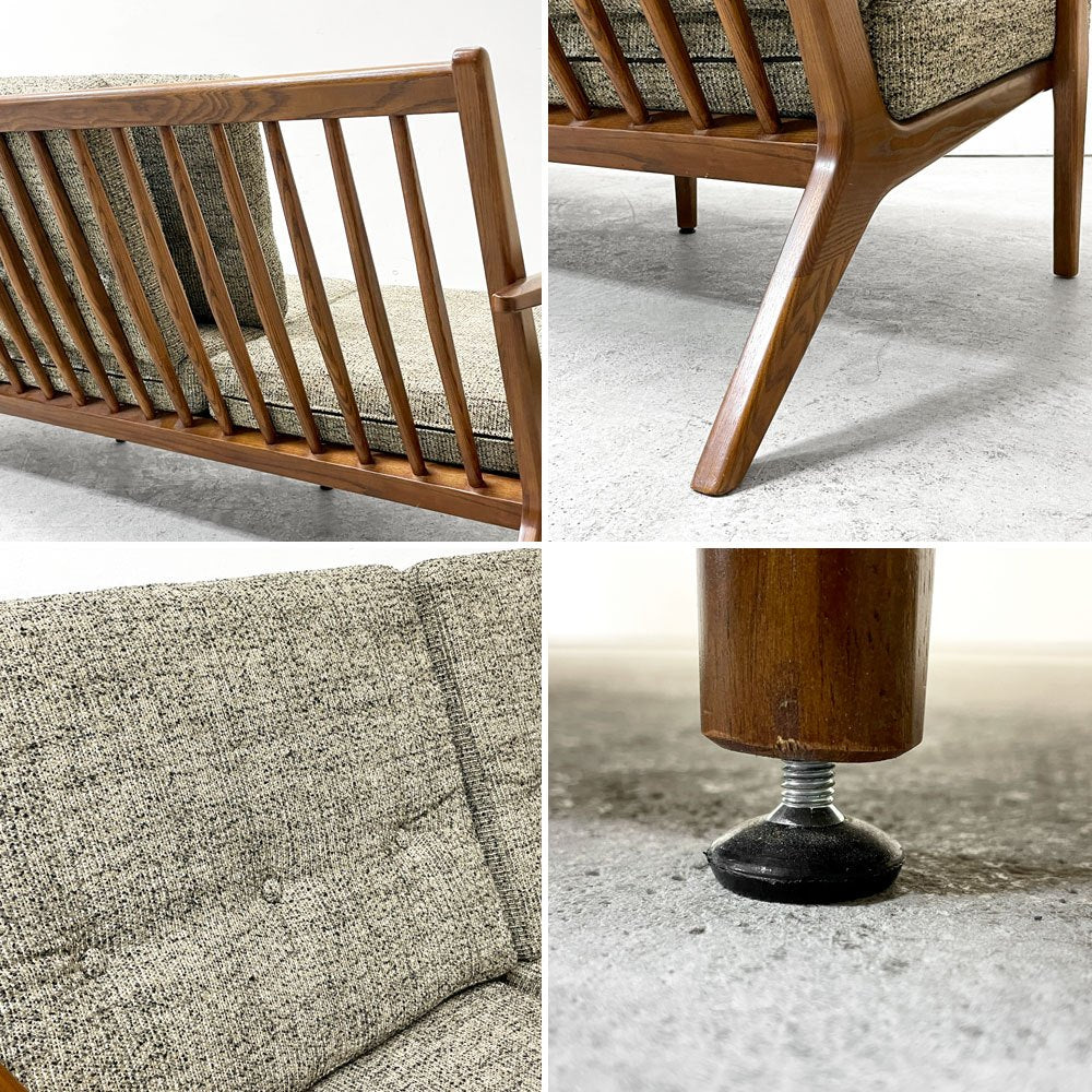 アクメファニチャー ACME Furniture デルマー ソファ 3シーター DELMAR SOFA 3-Seater 3Pソファ ファブリック張り 別注仕様 グレー系カラー ●