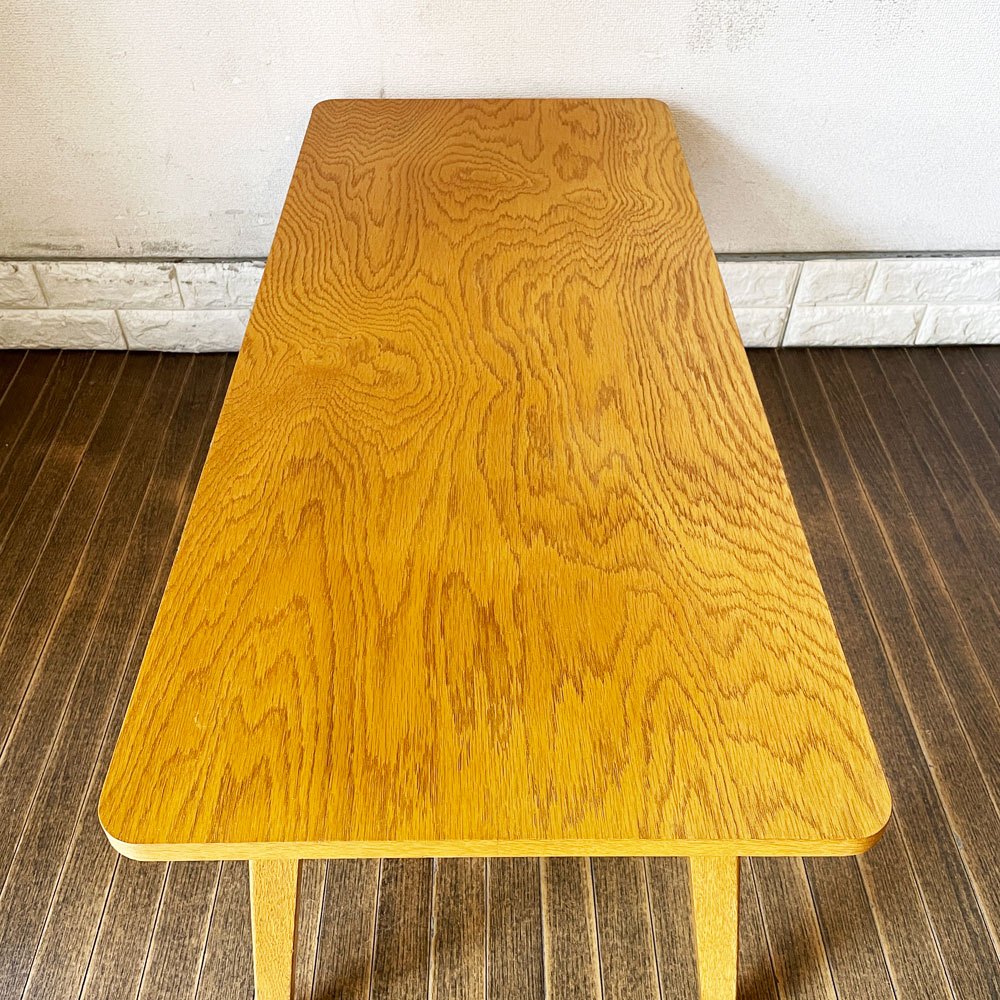 パシフィックファニチャーサービス P.F.S. デペンデントハウス ティーテーブル DH TEA TABLE ローテーブル Sサイズ W102cm ナラ材 ライトブラウン 定価￥52,800- ◎