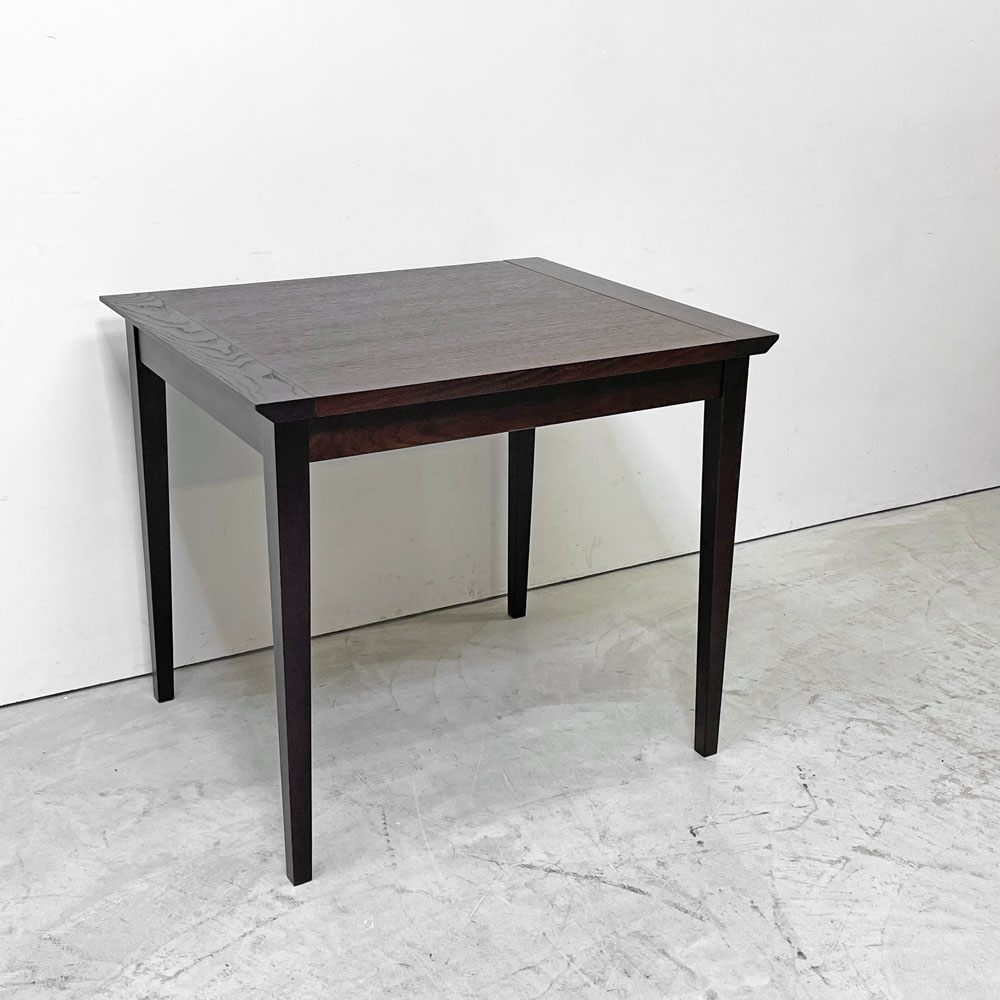 IDC大塚家具 OTSUKA オクト エクステンション 伸長式 ダイニングテーブル オーク材 ダーク ブラウン W84-120cm ナチュラルモダン ●